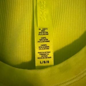 SKIMS Yellow Ribbed Dress